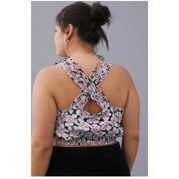 Anthropologie Let Me Be Twisted Halter Cropped Top Plus‎ Size 3x - Picture 3 of 7